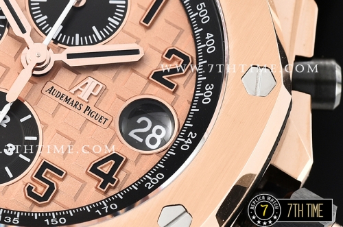 Royal Oak Offshore 42mm Gold Themes Rose Gold Checkered Dial RG/LE A3126