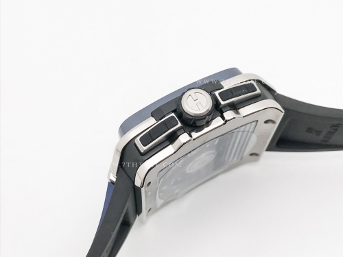 Square Bang Unico 42mm CER SS/RU Blue Ske BBF A1280