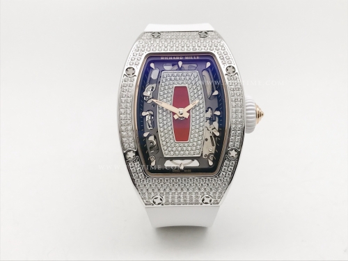 RM07-01 Crested Diam SS/RU Wht/Red Skele ZF CRMA2