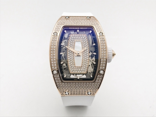 RM07-01 Crested Diam RG/RU Wht/W.MOP Skele ZF CRMA2