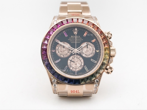 Daytona 116595RBOW RBW RG/RG Blk/Rbw SONIC SA4130