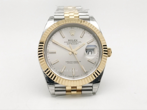 DJ2 41mm 126333 Jub Flt 904L YG/SS Silv/St EWE A3235