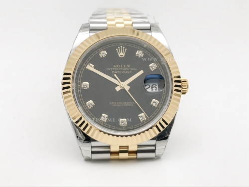 DJ2 41mm 126333 Jub Flt 904L YG/SS Blk/Dia EWE A3235