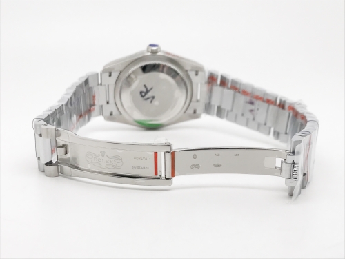 DayDate 36mm Wt 904L Flt SS/SS Silv/Rm QF VR3255