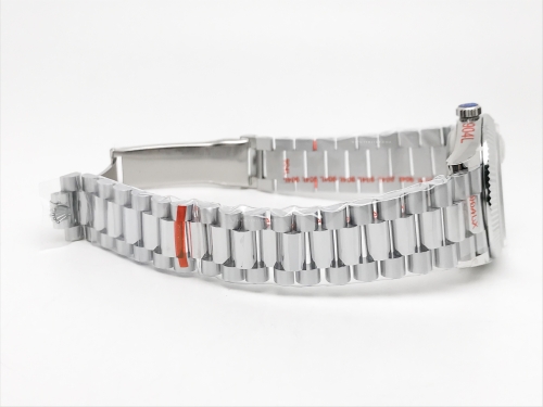 DayDate 36mm Wt 904L Flt SS/SS Grey/Rm QF VR3255