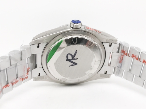 DayDate 36mm Wt 904L Flt SS/SS Grey/Rm QF VR3255