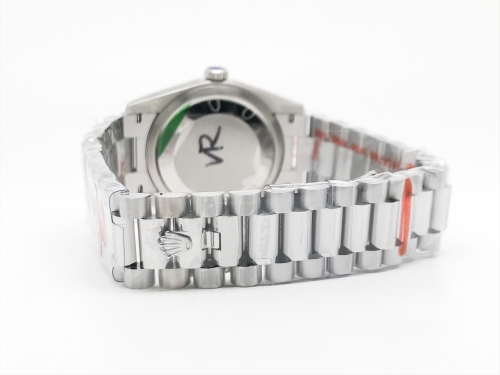 DayDate 36mm Wt 904L Flt SS/SS Grey/Rm QF VR3255