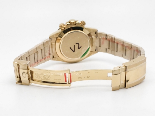 Daytona 116508 904L YG/YG Met/Stk QF V3 SH4130