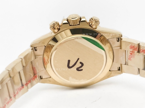 Daytona 116508 904L YG/YG Grn/Stk QF V3 SH4130