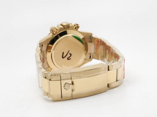 Daytona 116508 904L YG/YG Grn/Stk QF V3 SH4130