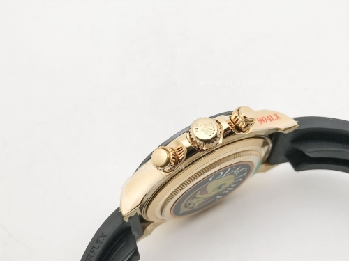 Daytona 116518 Wt YG/RU Blk/Stk QF V11 SH4130