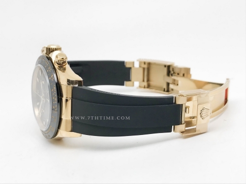 Daytona 116518 904L YG/RU Blk/Stk QF V3 SH4130