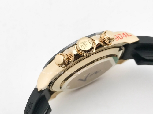 Daytona 116518 904L YG/RU Blk/Stk QF V3 SH4130