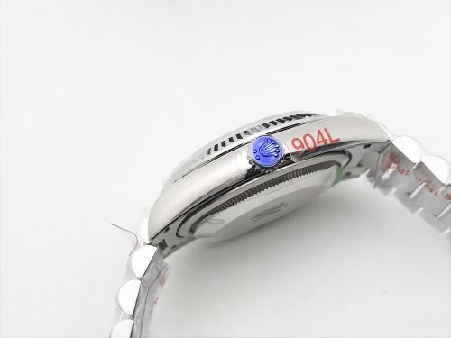 DayDate 36mm Wt 904L Flt SS/SS Blue/Stk QF VR3255