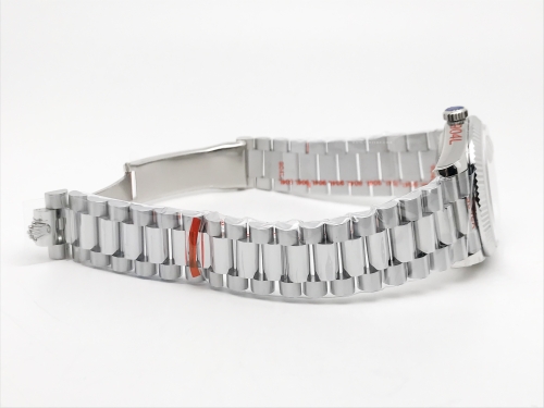 DayDate 36mm Wt 904L Flt SS/SS Silv/Stk QF VR3255