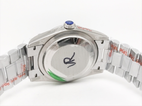 DayDate 36mm Wt 904L Flt SS/SS Silv/Dia QF VR3255