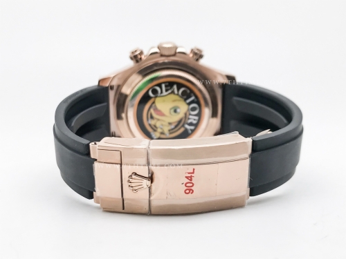 Daytona 116515 Wt RG/RU Met/Blk/Stk QF V11 SH4130