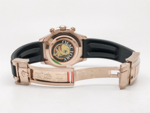 Daytona 116515 Wt RG/RU Blk/RG/Stk QF V11 SH4130