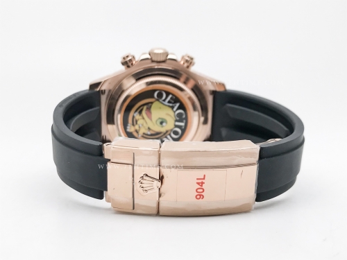 Daytona 116515 Wt RG/RU Blk/RG/Stk QF V11 SH4130