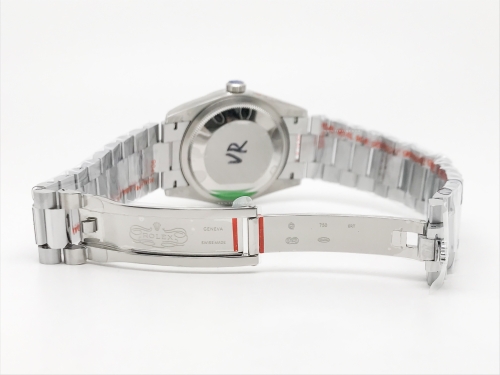 DayDate 36mm Wt 904L Flt SS/SS Silv/Dia QF VR3255