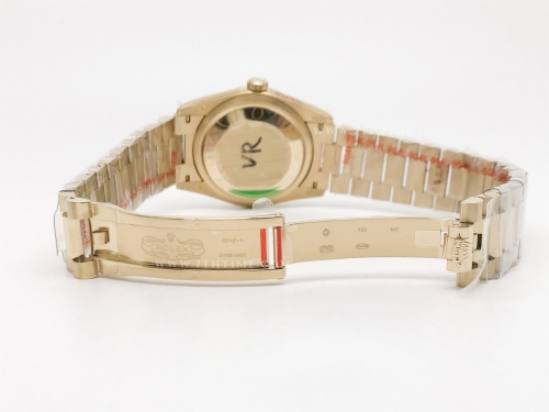 DayDate 36mm Wt 904L Flt YG/YG Grey/Rm QF VR3255