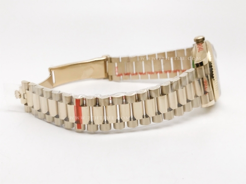 DayDate 36mm Wt 904L Flt YG/YG Gold/Rm QF VR3255