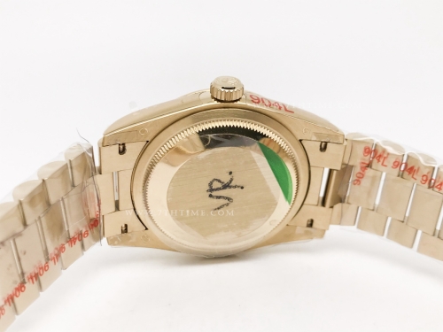 DayDate 36mm Wt 904L Flt YG/YG Gold/Rm QF VR3255