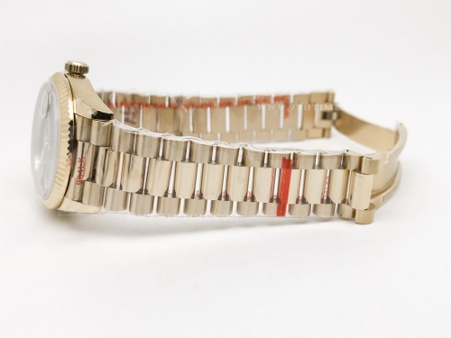 DayDate 36mm Wt 904L Flt YG/YG G-Grn/Rm/Stk QF VR3255