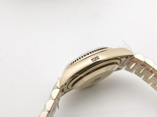 DayDate 36mm Wt 904L Flt YG/YG G-Grn/Rm/Stk QF VR3255