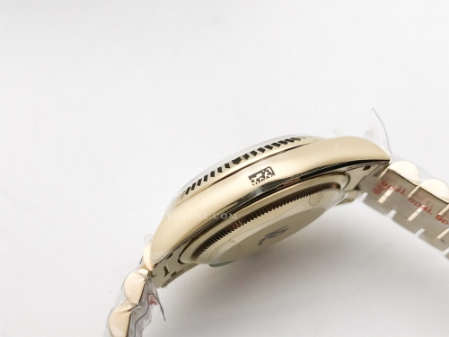 DayDate 36mm Wt 904L Flt YG/YG Gold/Stk QF VR3255