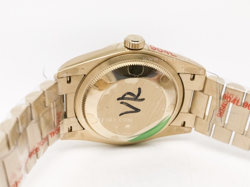 DayDate 36mm Wt 904L Flt YG/YG Gold/Dia QF VR3255