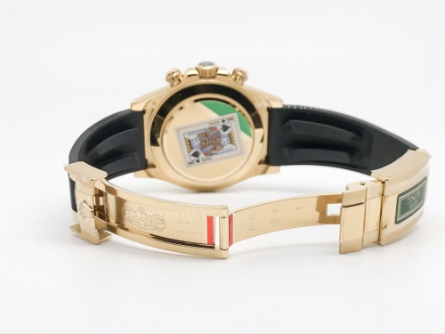 Daytona 116518 904L YG/RU Gold/Stk King SH4130