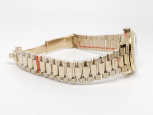 DayDate 36mm Wt 904L Flt YG/YG Grey/Dia QF VR3255