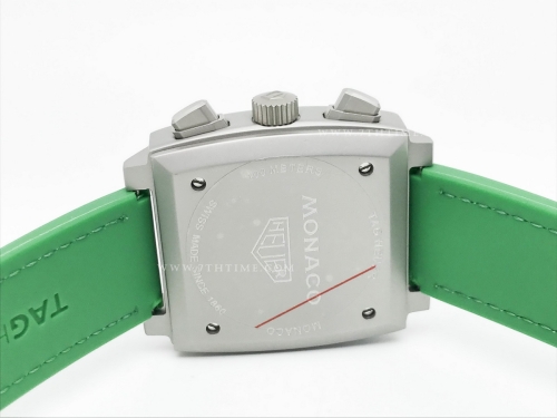 Tag Monaco Chronograph Green TI/RU Grn/Blk A8F VK63A
