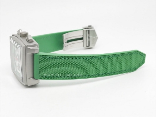 Tag Monaco Chronograph Green TI/RU Grn/Wht A8F VK63A