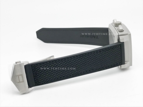 Tag Monaco Chronograph Black TI/RU Blk/Blue A8F VK63A