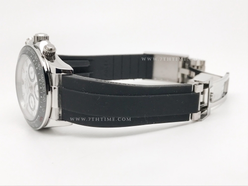 Daytona 126500 CER SS/RU Wht/Stk GDF A3836