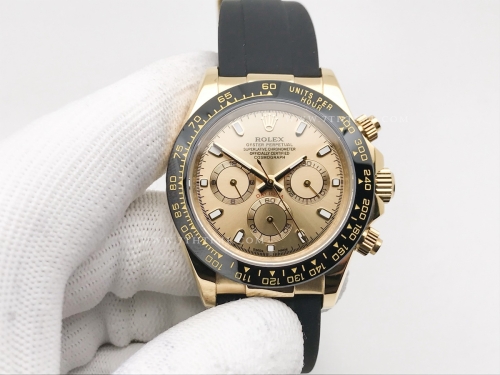 Daytona 126518 CER YG/RU Gold/Stk GDF A3836