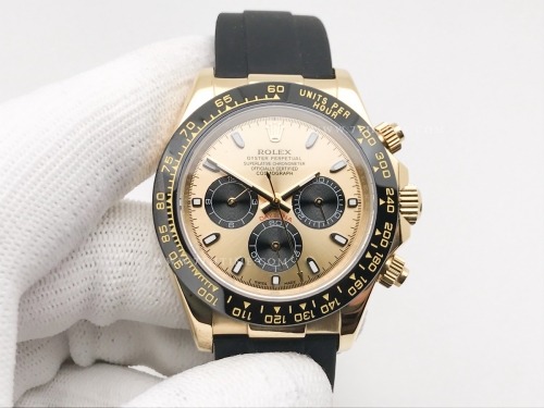 Daytona 126518 CER YG/RU Gold/Blk/Stk GDF A3836