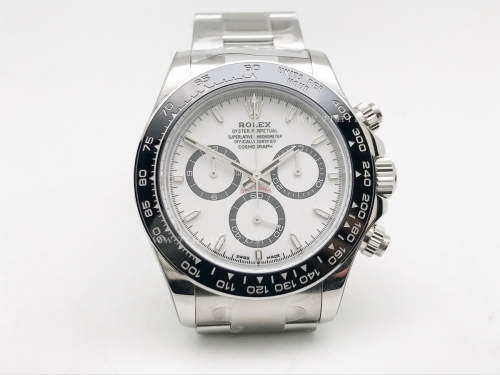 Daytona 126500 904L CER SS/SS White/Stk RCF A4131