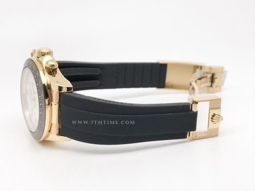 Daytona 126518 CER YG/RU Wht/Stk GDF A3836