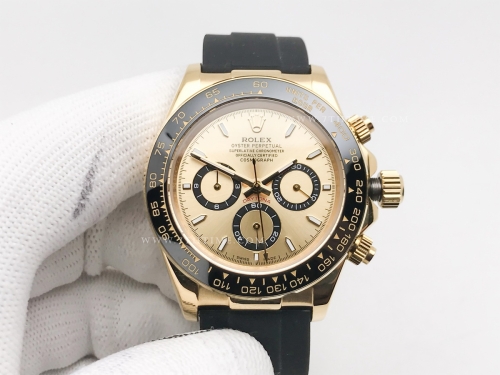 Daytona 126518 CER YG/RU Gold/Stk GDF A3836