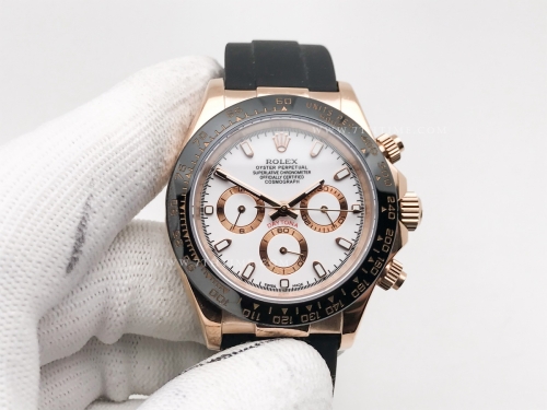 Daytona 116515 CER RG/RU White/Stk GDF A3836