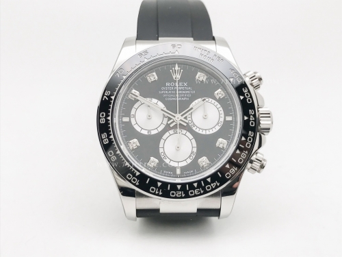 Daytona 126519LN 904L SS/RU Blk/Silv/Dia RCF A4131