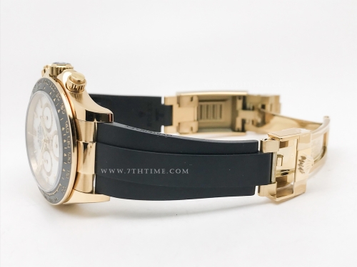 Daytona 126518LN CER YG/RU Wht/Stk RCF A4131