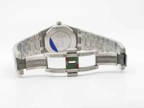 Royal Oak Ladies 67651ST Dia SS/SS Wht/Stk ZF Sw Qtz