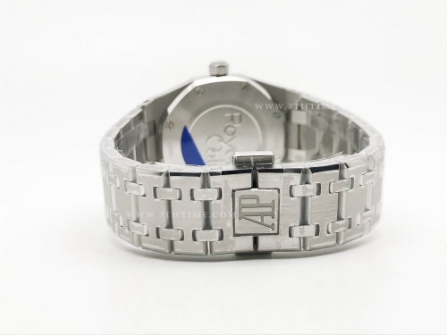 Royal Oak Ladies 67651ST Dia SS/SS Wht/Stk ZF Sw Qtz