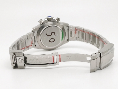 Daytona 116520 904L SS/SS Blk/Stk GMF A7750