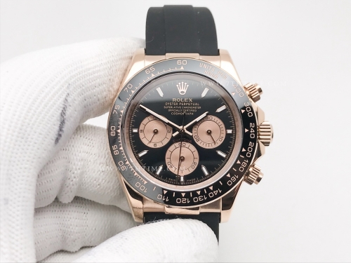 Daytona 116505 DIS CER RG/RU Blk/G/Stk GDF A3836