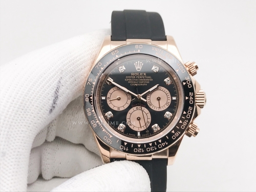 Daytona 116505 DIS CER RG/RU Blk/Dia GDF A3836